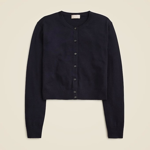 J.Crew Featherweight Cashmere Cardigan in Ink Navy - Small - Picture 1 of 7
